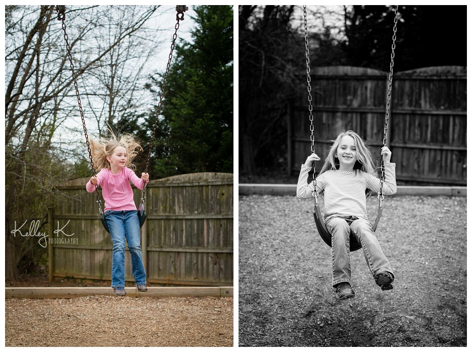 Child on Swing | KelleyKPhotography - Smyrna, GA