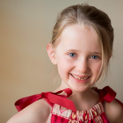 Girl Valentine's Portrait | Kelley K Photography
