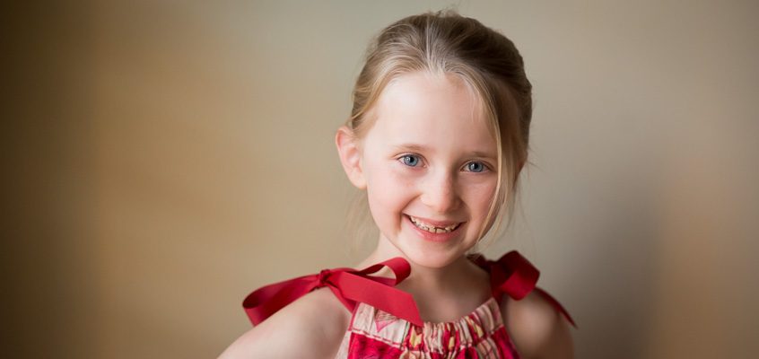 Girl Valentine's Portrait | Kelley K Photography