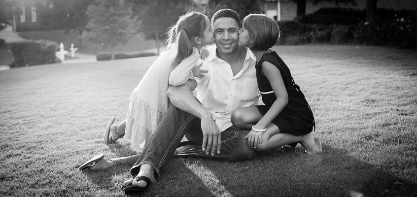 Dad with Daughters | Kelley K Photography