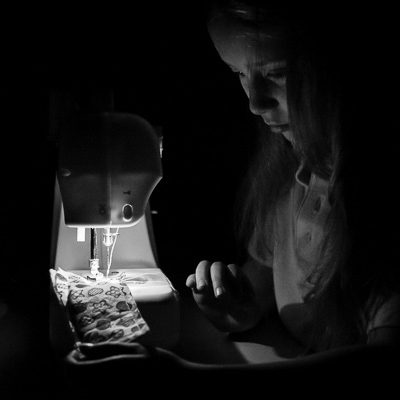 Sewing in Low-Light | Kelley K Photography