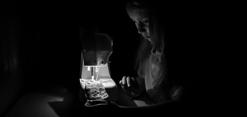 Sewing in Low-Light | Kelley K Photography