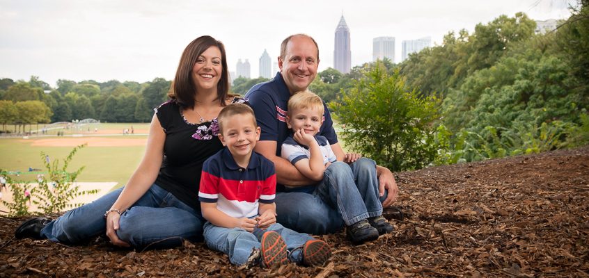 Family at Piedmont Park | Kelley K Photography