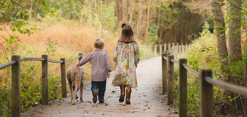 Boy and Girl with Dog | Kelley K Photography