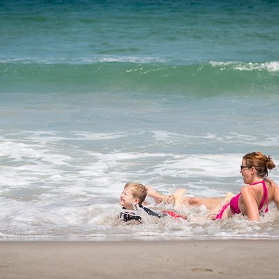 Mom and Son at Beach | Kelley K Photography