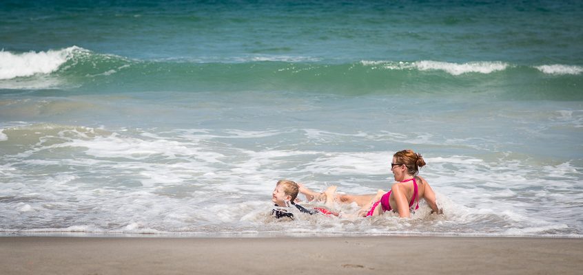 Mom and Son at Beach | Kelley K Photography