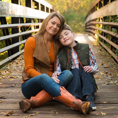 Mother-Son on Bridge | Kelley K Photography