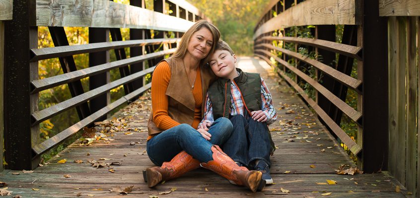 Mother-Son on Bridge | Kelley K Photography
