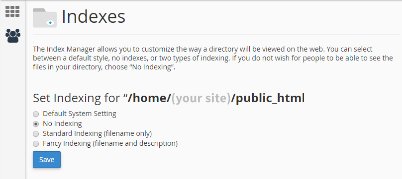 cpanel-directory-indexing